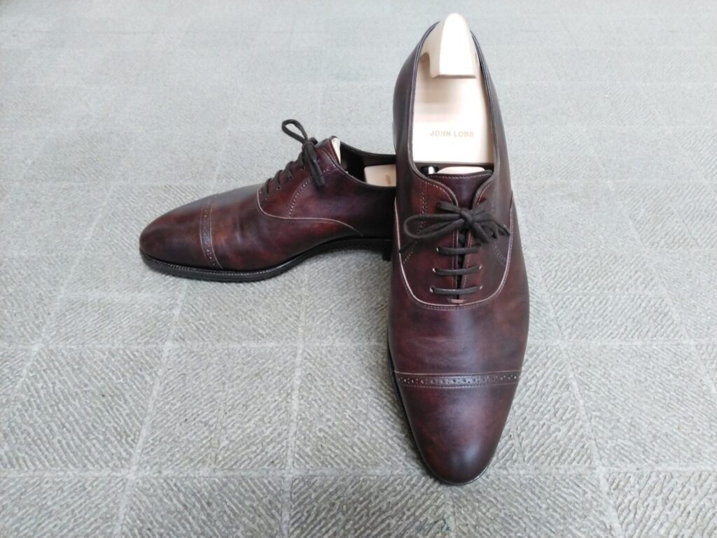 ジョンロブ フィリップ2 5.5E ダークブラウン - 靴